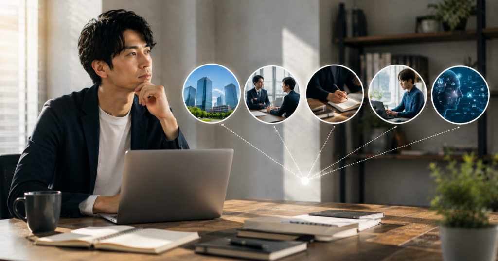 主軸を一つ決め、補助策を組み合わせて行動計画を作る